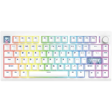 Fantech TRY Mode White Switch Mechanical Keyboard MAXFIT MK921 - White image