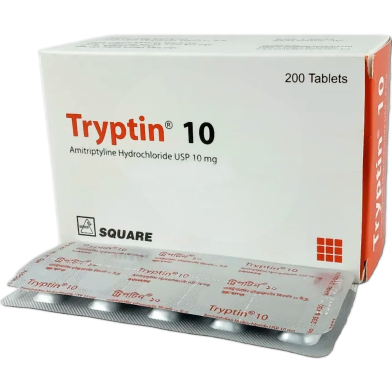 Tryptin 10 mg Tablet 10's strip image