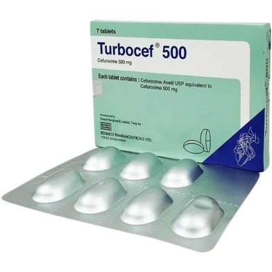 Turbocef 500mg Tablet 7s Strip image