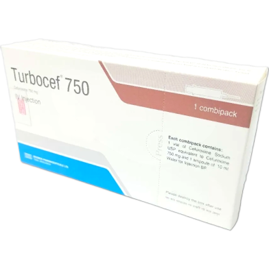 Turbocef 750 mg/vial IM/IV Injection 750 mg vial image