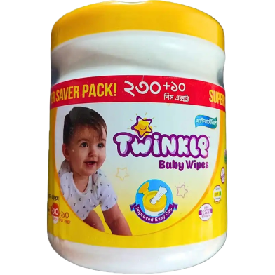 Twinkle Baby Wipes Jar 240pcs image