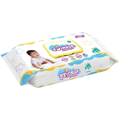 Twinkle Baby Wipes Pouch 80 pcs (New) image