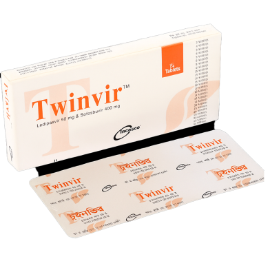 Twinvir 90 mg, 400 mg Tablet 6's strip image