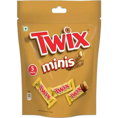 Twix Minis Wafer Biscuit Coated With Chocolate 100gm Pouch image