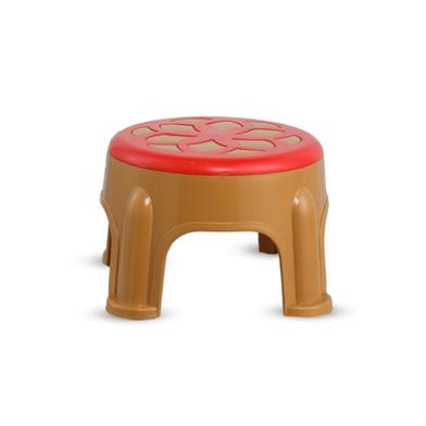 Two Color President Stool Sandal Wood And Red image