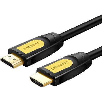 UGREEN 10128 HDMI Round Cable 1.5m (Yellow/Black) HD101 image