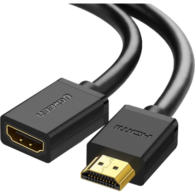 UGREEN 10140 HDMI Male to Female Cable 0.5m (Black) HD107 image
