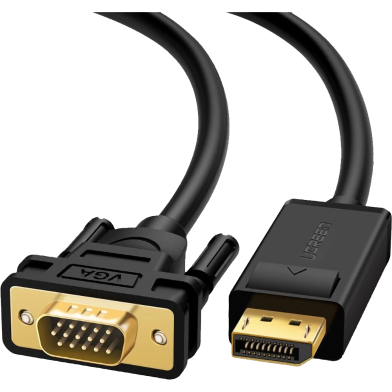 UGREEN 10247 DP Male to VGA Male Cable 1.5m (Black) DP105 image