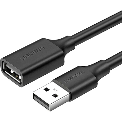 UGREEN 10316 USB 2 A Male to A Female Cable 2m (Black) US103 image