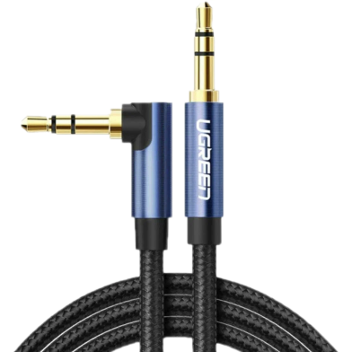 UGREEN 10688 3.5mm Male to 3.5mm Male Cable Gold Plated Metal Case With Braid 3m (Blue) AV112 image