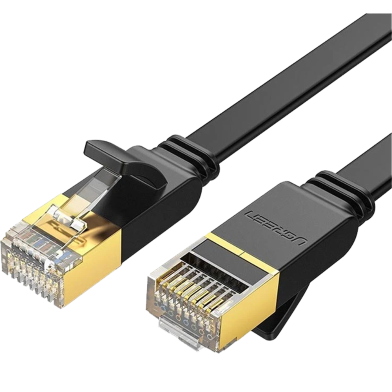 UGREEN 11263 Cat 7 U/FTP Lan Cable Flat Design 5m (Black) NW106 image