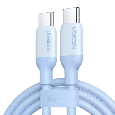 UGREEN 15281 USB-C to USB-C Silicone Fast Charging Cable Blue 2m US563 image