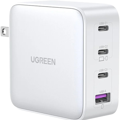 UGREEN 15336 Nexode 100W 4-Port PD GaN Fast Charger US (White) CD226 image