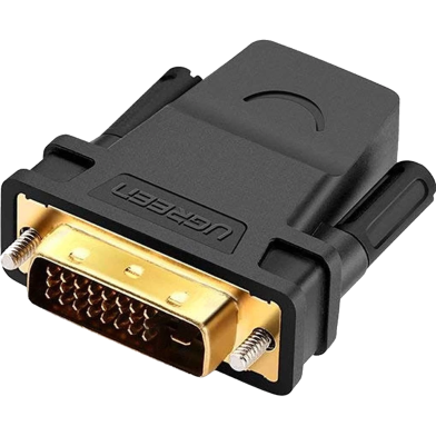 UGREEN 20124 DVI 24 Plus 1 Male to HDMI Female Adapter (Black) 20124 image