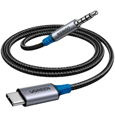 UGREEN 20192 USB-C Male to 3.5mm Male Audio Cable with Chip 1m CM450 image
