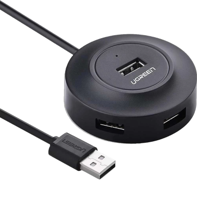 UGREEN 20277 USB 2.0 Hub 4 Ports 1m (Black) CR106 image