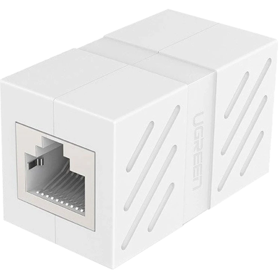 UGREEN 20390 RJ45 Network Keystone Jack Inline Coupler Female to Female 1pcs (Black) NW114 image