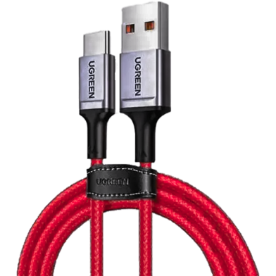 UGREEN 20527 USB 2.0 to Type-C 6A Aluminium Alloy Cable 1m (Red) US505 image