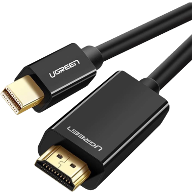 UGREEN 20848 Mini DP Male to HDMI Cable 4K 1.5m (Black) MD101 image