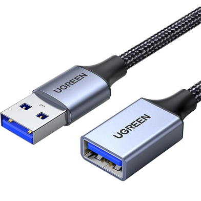UGREEN 25285 USB-A Male to USB-A Female Extension Cable Black 5m US115