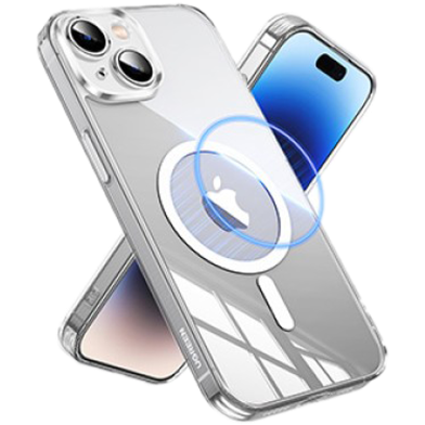 UGREEN 25396 Crystal Transparent Magnetic Protective Case for iPhone15 6.1-inch ( Transparent) LP725 image