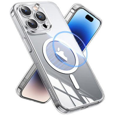 UGREEN 25398 Crystal Transparent Magnetic Protective Case for iPhone15 Pro 6.1-inch ( Transparent) LP727 image