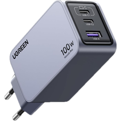 UGREEN 25874 Nexode Pro 100W 3-Port GaN Fast Charger Set EU X757 image