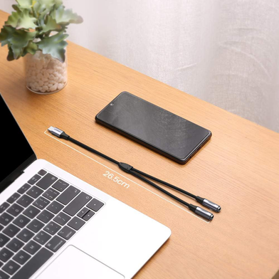 UGREEN 30732 USB Type C Male to 3.5mm 2 Female Audio Cable Space Gray 25cm AV144 Slide 5