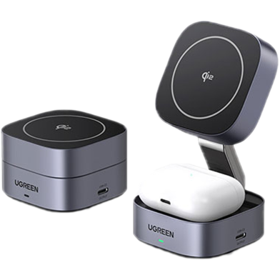UGREEN 35316 2-in-1 Magnetic Wireless Charger W702 image