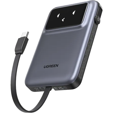 UGREEN 35603B 10000mAh 30W Power Bank with Built-in Cable PB511 image
