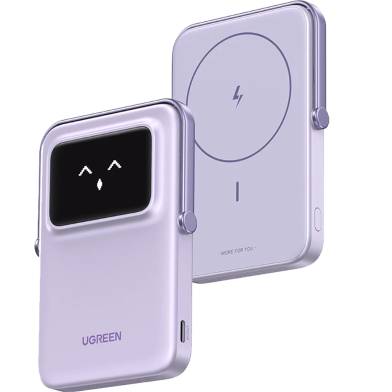 UGREEN 35605B 5000mAh 20W Magnetic Wireless Power Bank Grey PB571 image