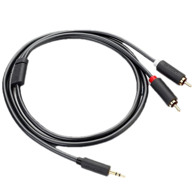 UGREEN 3.5mm Male to 2RCA Male Cable 1m (Black) AV116 image