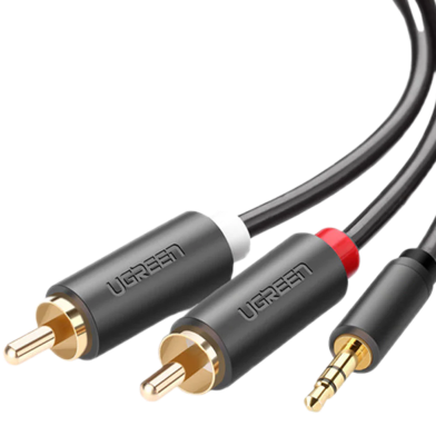 UGREEN 3.5mm Male to 2 RCA Male Audio Cable 10m (Gray) AV102 image