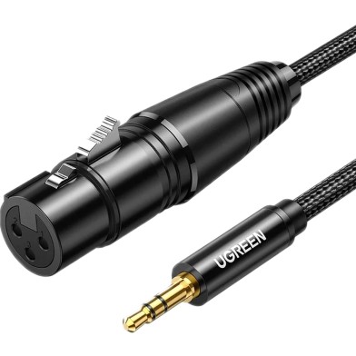UGREEN 3.5mm Three-Pole Male to XLR Female Audio Cable 1m AV182 image
