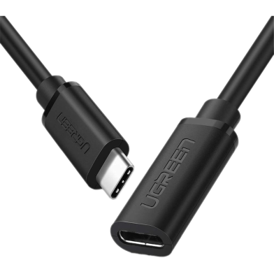 UGREEN 40574 USB Type C Male to Female Extension Cable 0.5m (Black)#ED008 image