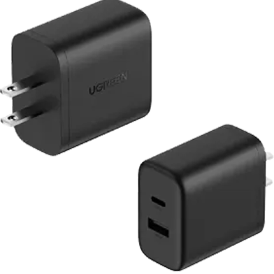 UGREEN 45303 20W 2-Port Fast Charger US Black X227 image