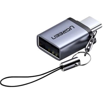UGREEN 50283 Type C to USB 3.0 A Adapter Cable with Lanyard (Space Gray) US270 image