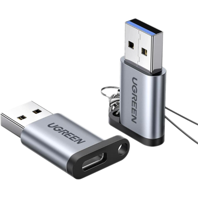 UGREEN 50533 USB 3.0-A to USB-C M/F Adapter (Gray) image