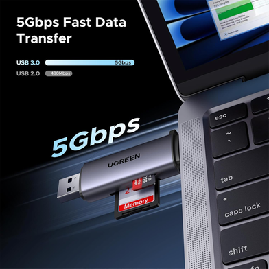 UGREEN 50706 USB-C TF Plus SD Card Reader With USB Power CM185 Slide 3