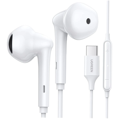 UGREEN 60700 Wired Earphones with Type-C Connector (White) EP101 image