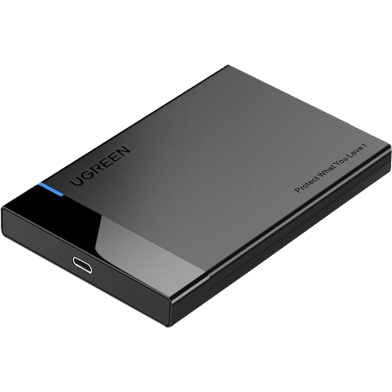 UGREEN 60735 USB 3.1 2.5inch Hard Drive Enclosure 6G with USB-A to USB-C Cable Plus USB-C to USB-C Cable US221 image