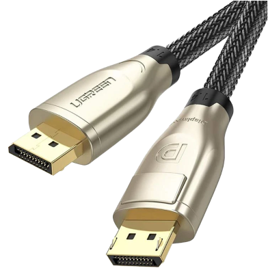 UGREEN 60844 1.4 DP M/M Round Cable Zinc Alloy Shell with Braided 3m (Black) DP112 image