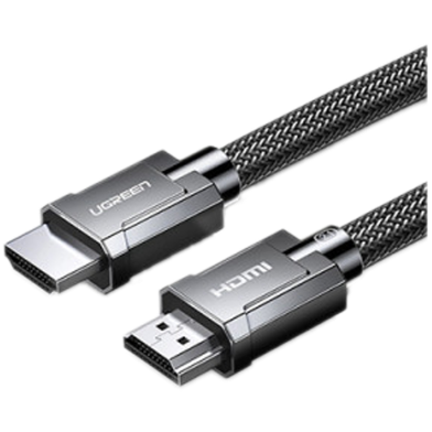 UGREEN 70320 HDMI M/M Round Cable Zinc Alloy Shell Braided 1.5m (Gray) HD135 image