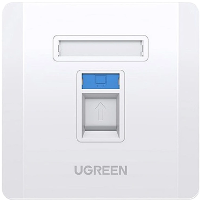 UGREEN 80182 Dual Port Wall Plate 1 Pcs/Bag NW144 image