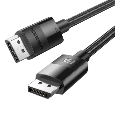 UGREEN 80391 DP Male to Male DP1.4 8K Round Cable ABS Shell Braid 1.5m (Black) DP114 image