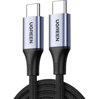 UGREEN 90440 USB-C to USB-C Cable 240W Aluminum Case with Braid 2m (Space Gray) US535 image