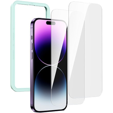 UGREEN 90947 Full Coverage HD Screen Protector with Installation Frame for iPhone 14 Pro (2-Pack) SP271 image