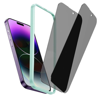 UGREEN 90964 Full Coverage Privacy Screen Protector with Installation Frame for iPhone 14 Pro Max (1-Pack) SP284 image