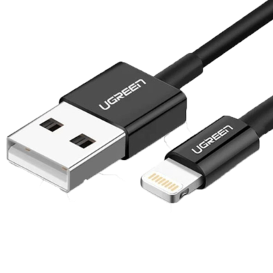 UGREEN USB-A Male to Lightning Male Cable Nickel Plating ABS Shell 1m image