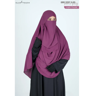 Glam Touch Ummi Instant Ready Hijab And Niqab Set image